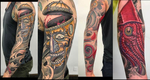 52 tibetian skull sleeve tattoo by Fatty, Fattys Tattoos _ Piercings Maryland.jpg