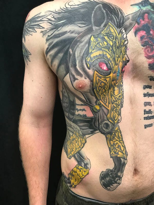59 Sleipnir tattoo by Fatty, Fattys Tattoos _ Piercings Maryland