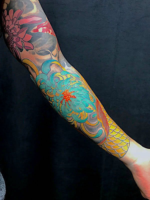 61 Japanese sleeve tattoo by Fatty, Fattys Tattoos _ Piercings Maryland