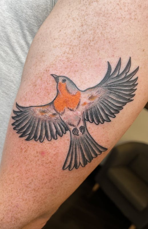 Bird Tattoo by Rubio, Fattys Tattoos & Piercings