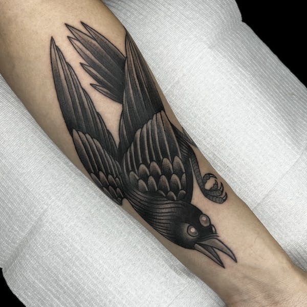 3 Eyed Crow Tattoo by Ashley, Fattys Tattoos & Piercings
